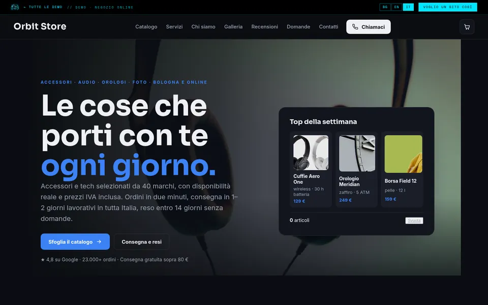 Orbit Store — Negozio online
